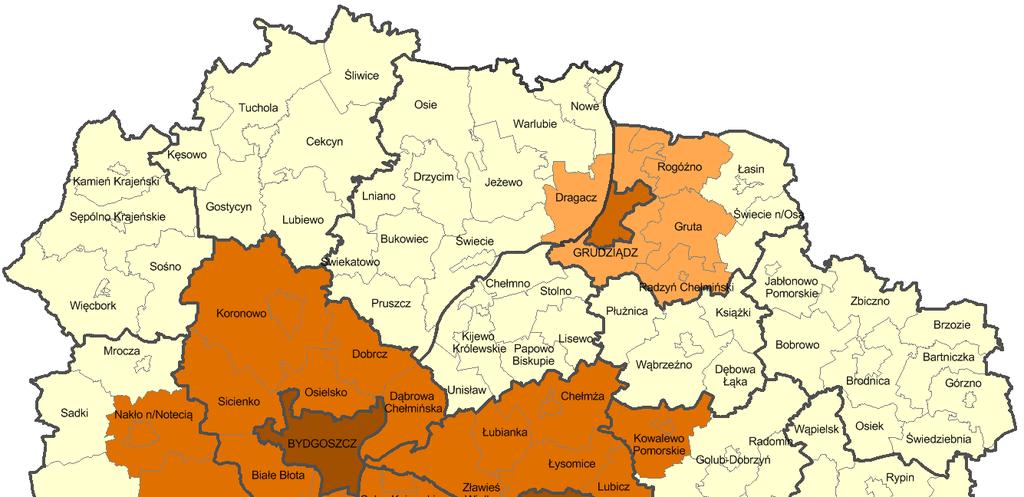 Podstawowe zmiany w założeniach polityki terytorialnej w województwie kujawsko-pomorskim 1. W województwie kujawsko-pomorskim instrument ZIT będzie wdrażany tylko na poziomie wojewódzkim. 2.