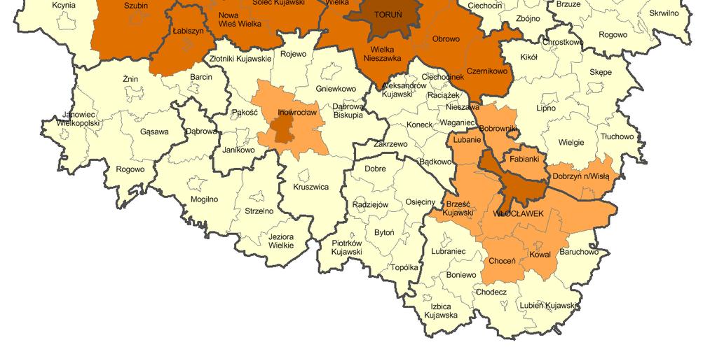 W ramach drugiego poziomu polityki terytorialnej realizowana będzie formuła przygotowywania Strategii dla OSI miast regionalnych/subregionalnych i obszarów powiązanych z nimi funkcjonalnie. 4.