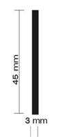 Profil wykończeniowy do wywijania wykładzin 3 mm 41 mm 1 op.