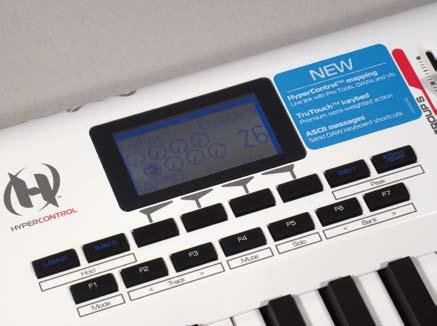 t test M-Audio Axiom Pro 49 obecną protokół HyperControl dostępny jest dla rodziny sekwencerów Steinberg Cubase (4 lub wyżej), programu Reason firmy Propellerhead oraz programu ProTools (7.