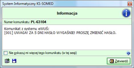 pacjenta w ewuś będzie wyświetlane okno z komunikatem: 8. Wyświetlanie szczegółów błędu, zwróconego z systemu ewuś.