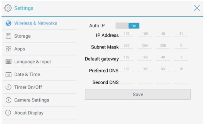 Ustawienie Wi-Fi Kliknij ikonę aby wyświetlić listę dostępnych sieci Wi-Fi