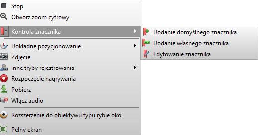 Dodanie domyślnego znacznika jest równoznaczne z naciśnięciem przycisku (2).