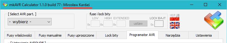 14 ATB-MEDkit Tiny Developement Board Program MkAvrCalculator - licencja W celu sprawdzenia działania mikrokontrolera, jego odczytu lub zaprogramowania, należy zainstalować zawsze najbardziej