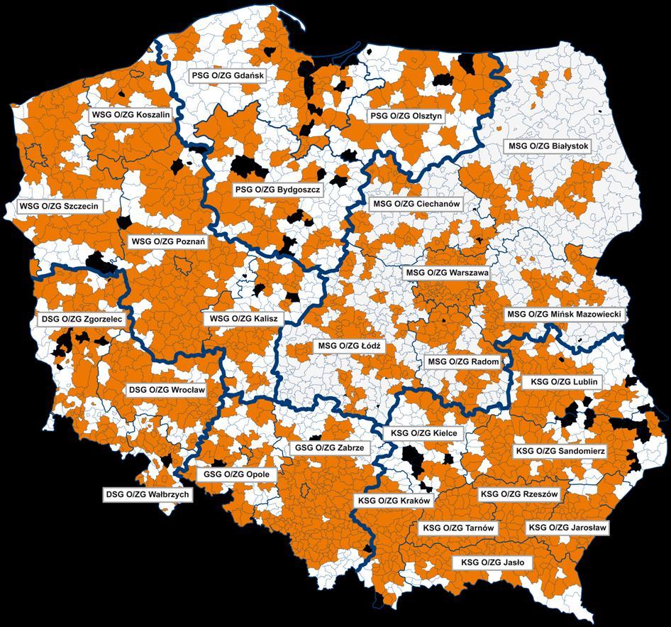 Dystrybucja Dystrybucja W połowie 2013 nastąpiła konsolidacja sześciu spółek gazownictwa w jeden podmiot.