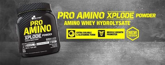 OLIMP Pro Amino Xplode Powder 360 gram Suplement diety - kompleks aminokwasów w proszku. Unikalna mieszanka aminokwasowa o wyśmienitym, czekoladowym smaku!