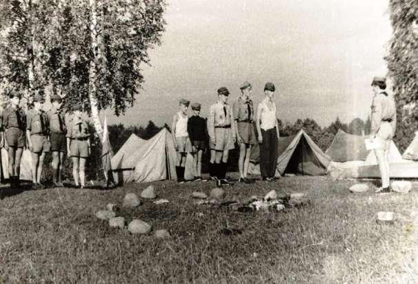 Giżycko kajakarski obóz wędrowny(sierpień 1959).