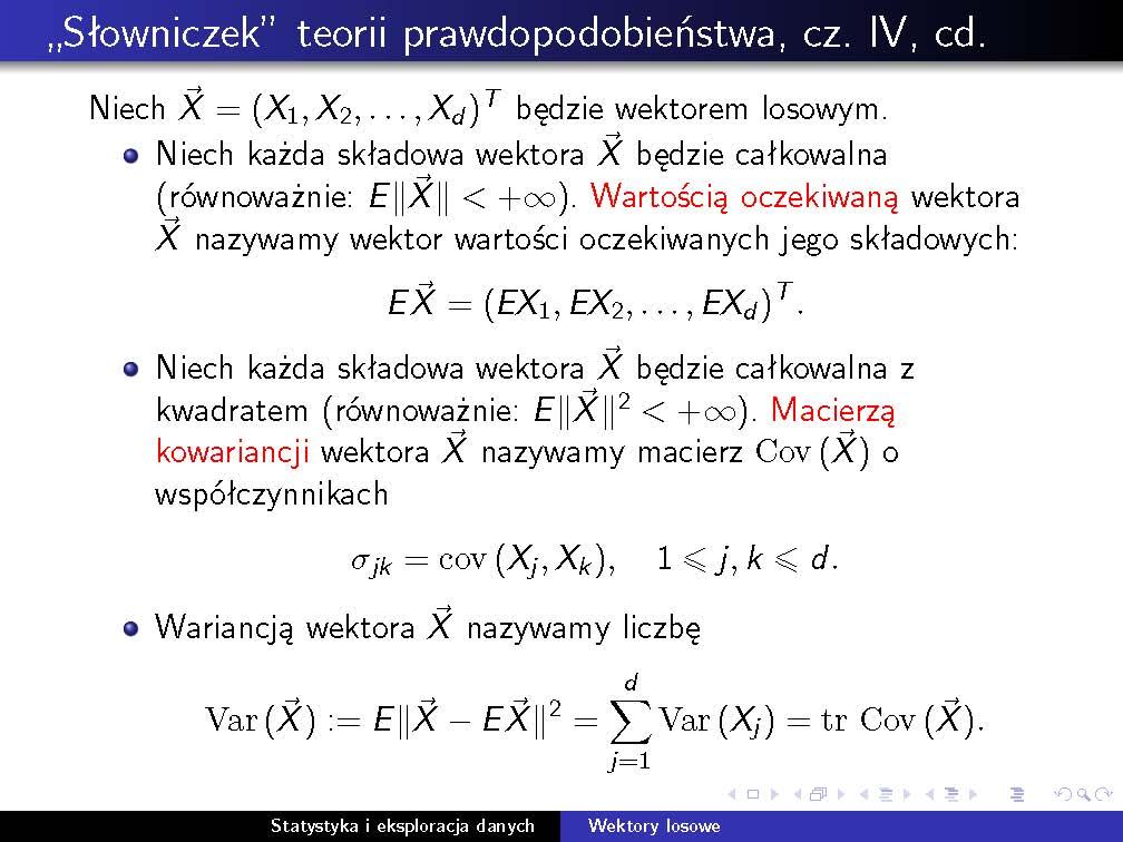 16 3. Wektory losowe Macierz