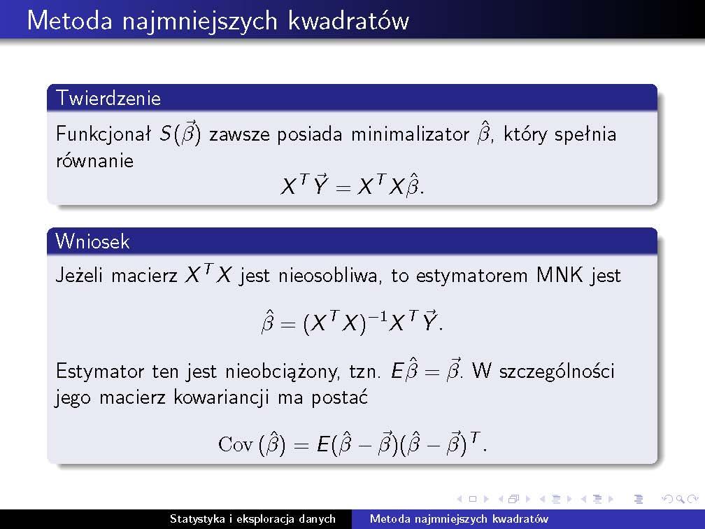 kwadratów i regresja