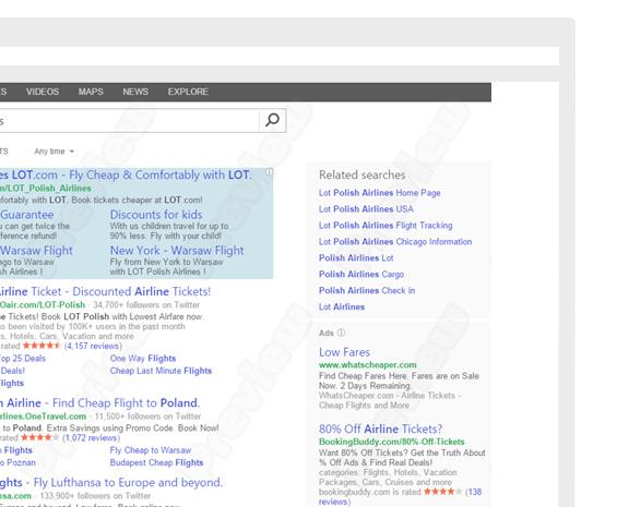 Drugim po Google u jest połączenie wyszukiwarek Bing oraz Yahoo z 1/3 udziału w