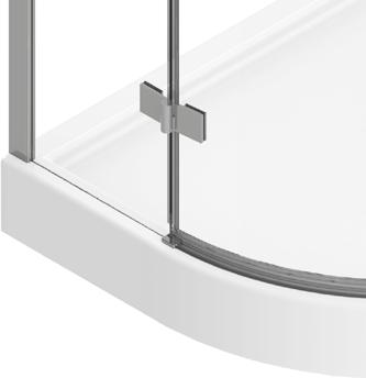 3 Montaż kabin prysznicowych Normą w opisywaniu wymiarów kabin prysznicowych jest zaokrąglanie do wartości umownych, zbliżonych do wymiaru brodzika, a rzeczywiste wymiary każdej kabiny prysznicowej