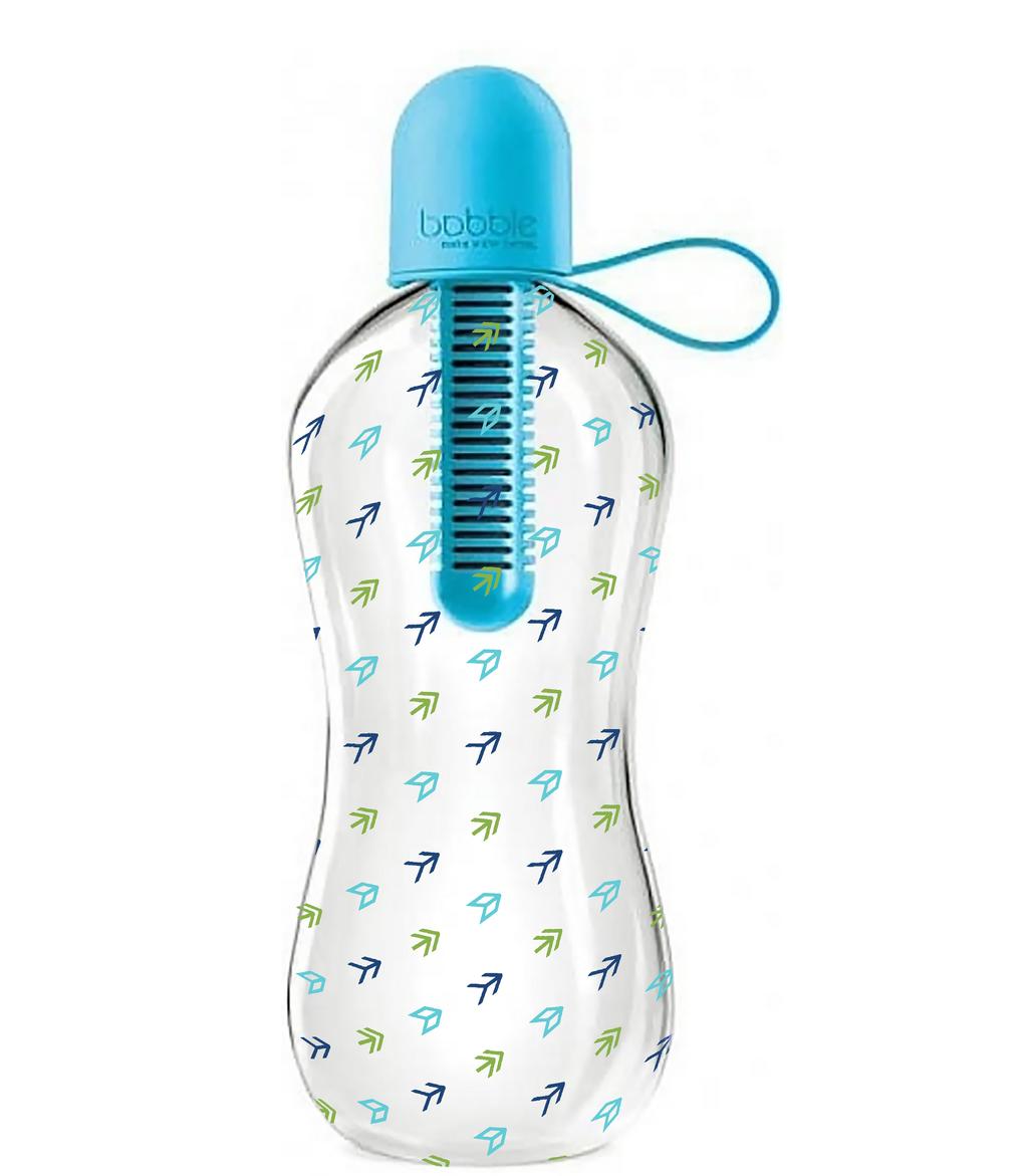 Plastikowe butelki z wbudowanym filtrem, polski projekt, promują