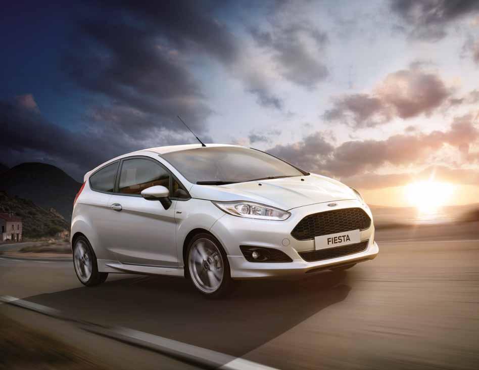 FORD FIESTA Nadzwyczaj Sportowy W nowej wersji ST-Line stylowa praktyczność Forda FIESTA idzie w parze z przyciągającym wzrok designem samochodu wyścigowego.