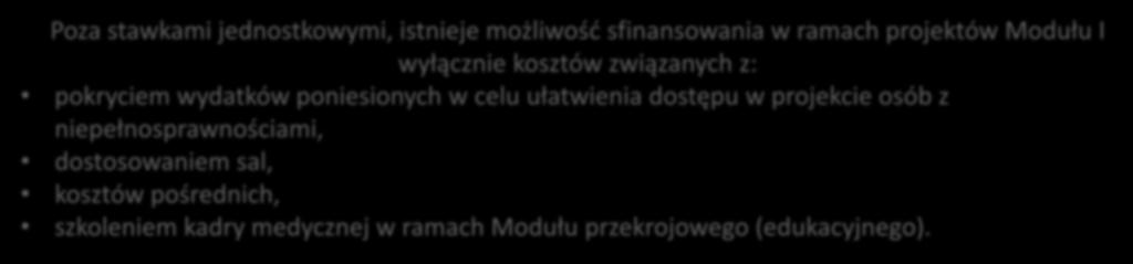 Stawka jednostkowa dla projektów Modułu I Dla projektów realizujących założenia Modułu I Organizacja Szkół świadomego rodzicielstwa przyjęto do stosowania stawkę jednostkową na poziomie 314,82 PLN