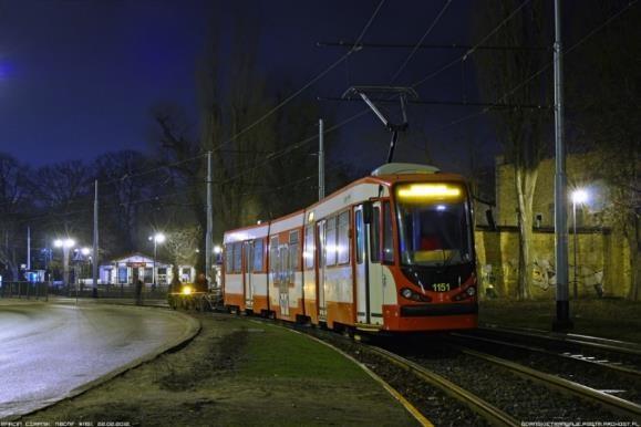 Rysunek 43: Przejazd przez przystanek Brzeźno podczas sesji lutowej 2013 [fot. Czapnik M.].