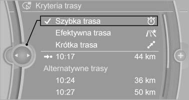 Prowadzenie do celu Uruchomienie prowadzenia do celu 1. "Nawigacja" 2. Wprowadzić cel podróży, patrz strona 174. 3. "Zastosować cel" 4. "Rozp.