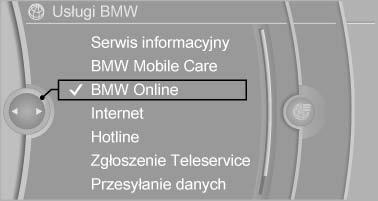 Usługi BMW Aktywowanie BMW Assist* Informacje ogólne Jeśli w przypadku ważnej umowy na Assist dane usługi nie są wyświetlane, wówczas należy je aktywować. Włączanie 1.