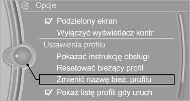 Podczas odblokowania jest rozpoznawany i przywoływany ostatni profil wybrany za pomocą zdalnego sterowania.