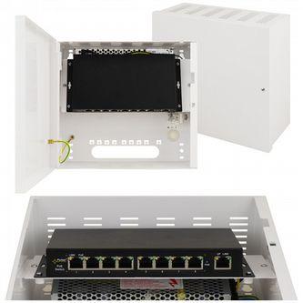Switche PoE do kamer IP Switche PoE do 4/8/16 kamer IP z zasilaczem Switche PoE do 4/8 kamer IP, z zasilaczem 48VDC / 15,4W/port Obsługiwane protokoły i standardy: IEEE802.3, 802.3u, 802.