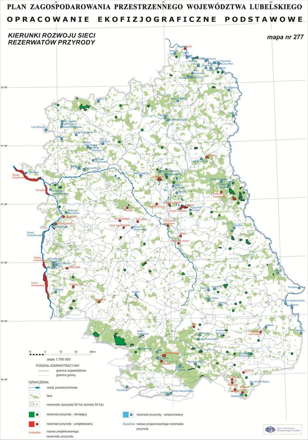 Zadania Na terenie województwa projektowanych (z przygotowaną dokumentacją) jest 37 rezerwatów. Ponadto wskazano blisko 200 miejsc proponowanych do objęcia ochroną rezerwatową.