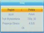 Pierwsza Instalacja Przewodnik Instalacji Jeśli włączasz urządzenie po raz pierwszy, bądź zostało przywrócone do ustawień fabrycznych, na ekranie pojawi się menu Przewodnik Instalacji.