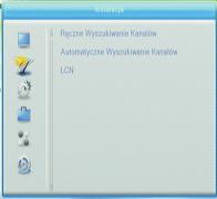 Podświetl OK i naciśnij OK w celu automatycznego wyszukania kanałów Instalacji Instalacja: 1) Naciśnij przycisk MENU aby wejść do menu.