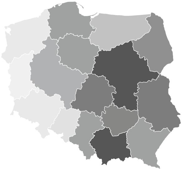 Własność prywatna lasów w Polsce wg województw w % zachodnio pomorskie 2,3 2,9 pomorskie 11,5 warmińsko mazurskie 7,6 kujawsko- Pomorskie 11,6 podlaskie 32,6 lubuskie