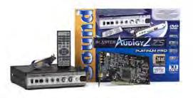 Karty dźwiękowe Sound Blaster Audigy 2 ZS Platinum Pro Karta PCI z zewnętrznym interfejsem Dolby Digital 7.