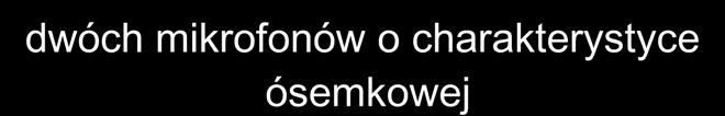 Technika MS Techniki mikrofonowe Technika MS w tej technice używa się dwóch mikrofonów: jednego o charakterystyce kardioidalnej, drugiego o ósemkowej lub dwóch mikrofonów o charakterystyce ósemkowej