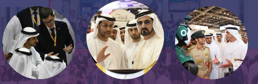 Uczestnicy Gitex Technology Week Jego Wysokość Szejk Hamdan bin Mohammed Bin Rashid Al Maktoum Książe Koronny Dubaju Jego Wysokość Szejk Mohammed bin Rashid