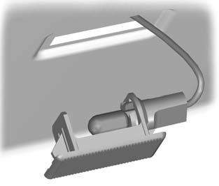 Oświetlenie Lampka oświetlenia bagażnika i lampka drzwi tyłu nadwozia 1. Ostrożnie podważ lampkę. 2. Wyjmij żarówkę.