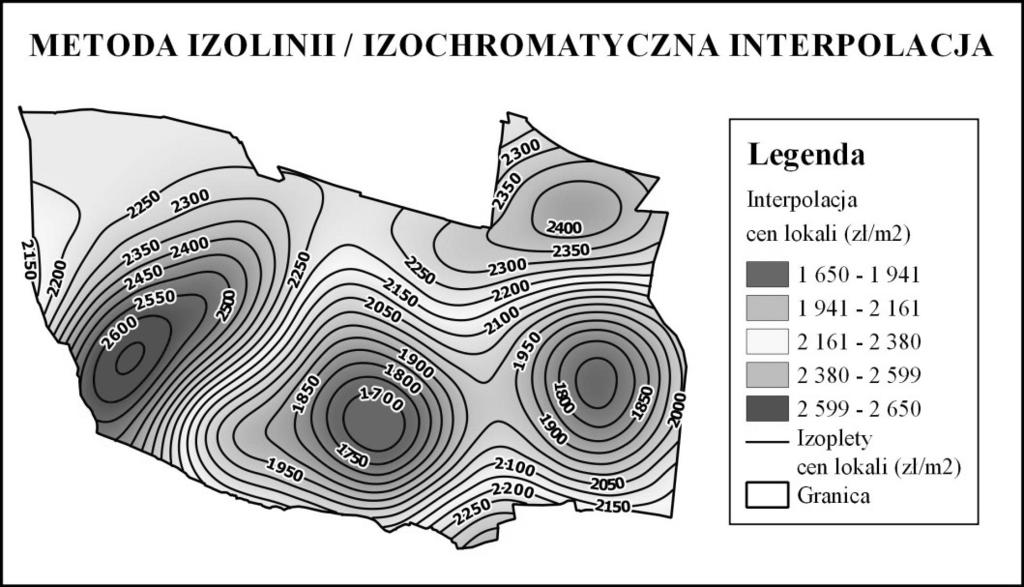 Krzysztof Gargula Analiza rynku nieruchomości lokalowych z wykorzystaniem metod GIS 261 Rysunek 3.