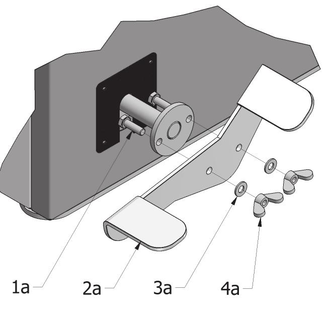 Rysunek 6. Instrukcja montażu dźwigni rusztu ruchomego.