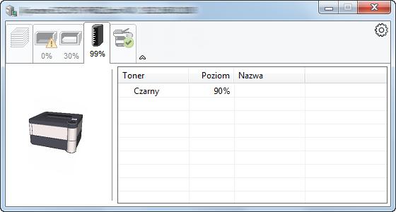 Przygotowanie przed rozpoczęciem użytkowania Zakładka postępu drukowania Wyświetlany jest stan zadań drukowania.