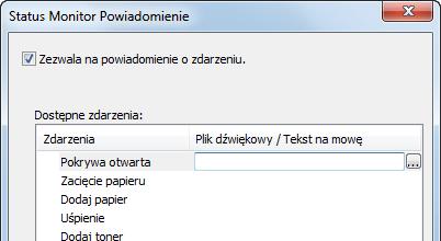 Jeśli to ustawienie jest wyłączone, Status Monitor nie uruchomi się nawet po zakończeniu drukowania.