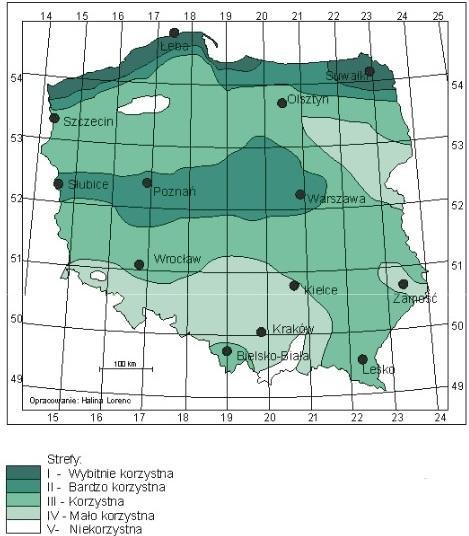 Plan Gospodarki Niskoemisyjn ej dla Gminy Miasto Sz cz ecin i wskazują na wyjątkowo dobre warunki wiatrowe.