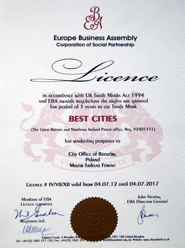 Nagroda jest przyznawana przez Europejskie Zgromadzenie Biznesu oraz Klub Rektorów Europy z siedzibą w Oxfordzie w Wielkiej Brytanii.