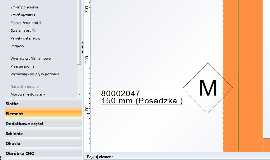 Wyświetlanie pakietów materiałowych Pakiet materiałowe mogą być wyświetlane w formie