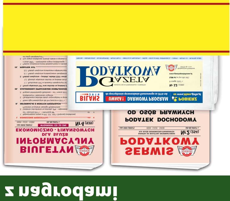 KOMPLET PROMOCYJNY nr 2 (wszystkie Czasopisma) z nagrodami + nagrody gwarantowane + Przewodniki on-line (Przewodnik Księgowego i Kadrowego) PREMIUM GRATIS!