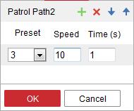 Rysunek 5 5 Wywoływanie ustawienia wstępnego 5.4.3 Konfigurowanie/wywoływanie patrolu Uwaga: Patrol można ustawić pod warunkiem, że skonfigurowano co najmniej dwa ustawienia wstępne. 1.