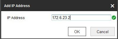 6.4.2 Filtr adresów IP Cel: Ta funkcja umożliwia kontrolę dostępu. 1. Wyświetl okno Filtr adresów IP: Configuration > System > Security > IP Address Filter. Rysunek 6 17 Filtr adresów IP 2.