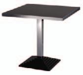 SQUERTO A ] D Podstawa stołu złożona z czarnej żeliwnej stopy i pojedynczej nogi, wykonanej z metalowej