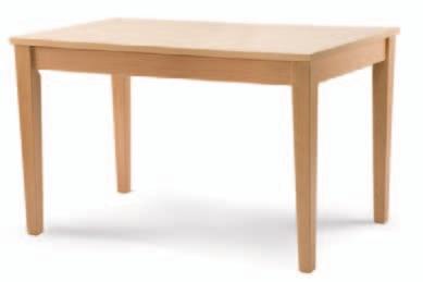 TUSCANY NF MA ] STÓŁ D Nierozkładany stół z oskrzynią z litego drewna bukowego. D Blat melaminowy.