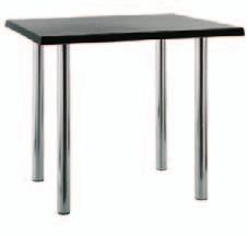 KAJA ] PODSTAWA STOŁU D Podstawa stołu wykonana z metalowych, chromowanych rur. D Wysokość stołu dostosowana do standardowych krzeseł kawiarnianych.