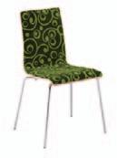 Krzesła użyte w aranżacji: LATTE B PLUS chrome, laminat: U999, tapicerka: