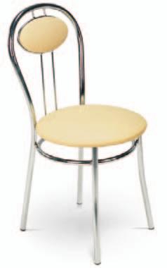 Krzesła użyte w aranżacji: TIZIANO chrome, tapicerka: V-18N Stół użyty w aranżacji: Podstawa stołu: KARINA chrome Blat stołu: