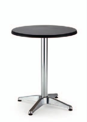 D Podstawa stołu wykonana z aluminium (stopa polerowane aluminium, noga anodowane aluminium).