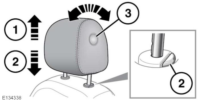 W nieruchomym pojeździe zagłówek należy ustawić tak, aby jego górna krawędź znajdowała się powyżej środka głowy.