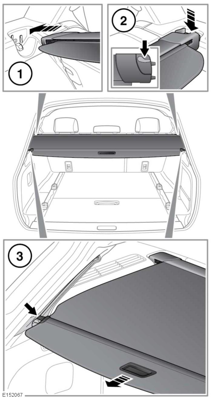 R Bagażnik ROLETA BAGAŻNIKA Roletę bagażnika wersji Sportbrake można podnosić i zamykać zgodnie z ruchem pokrywy bagażnika. Cały mechanizm można montować lub wyjmować, zależnie od zapotrzebowania.