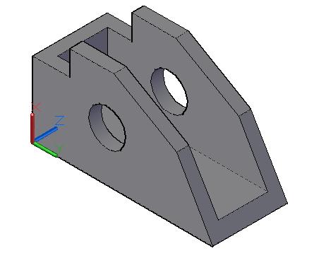 AutoCAD PL Ćwiczenie nr 6 21 Ćwiczenie 3 Modelowanie bryłowe z wykorzystaniem obiektów podstawowych 3D lub profili 2D i technik edycyjnych.
